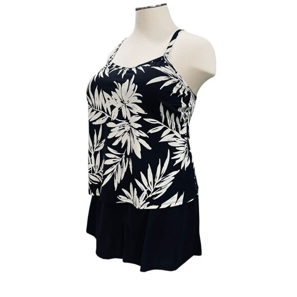 Plus Size One Piece Swimsuit Tropical Print 20W Resort Pool Beach Summer - Picture 6 of 10